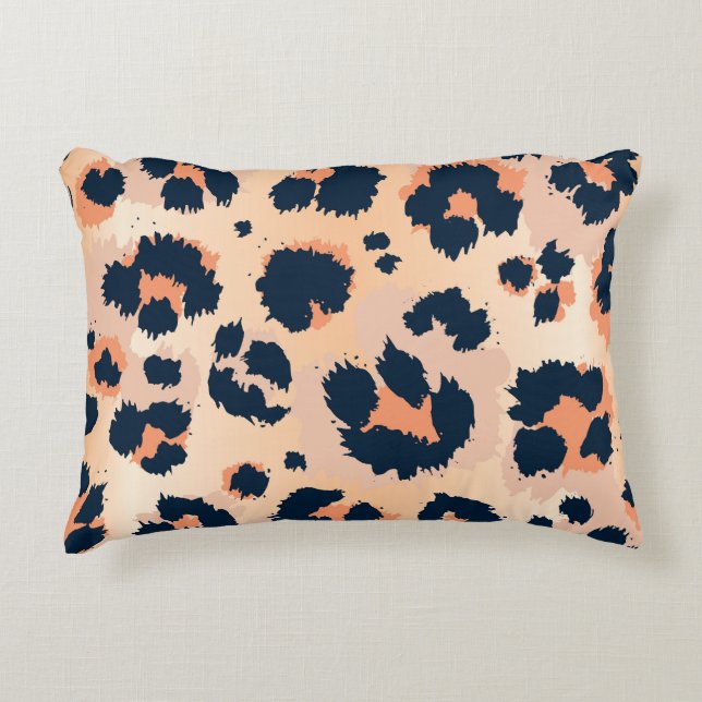 Almofada Decorativa Padrão Leopardo: Design engraçado sem carne (Frente)