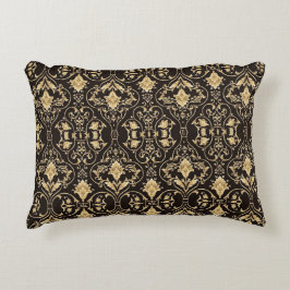 Almofada Decorativa Padrão Luxurioso Preto