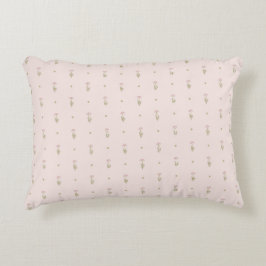 Almofada Decorativa Padrão Minimalista de Flores Silvestres com Pontos
