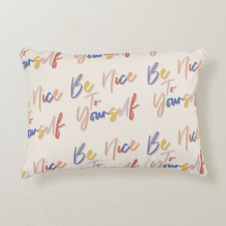 Almofada Decorativa Padrão Motivacional Colorido