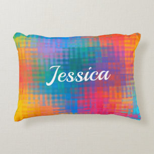 Almofada Decorativa Padrão multicolorido personalizável