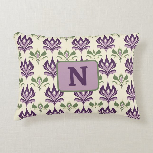 Almofada Decorativa Padrão Ornamental Lily Motif (Frente)