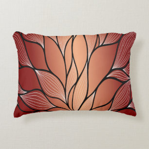Almofada Decorativa Padrão Rustic Coppery Bronze de Licença