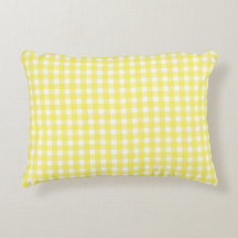 Padrão Xadrez Amarelo Pastel