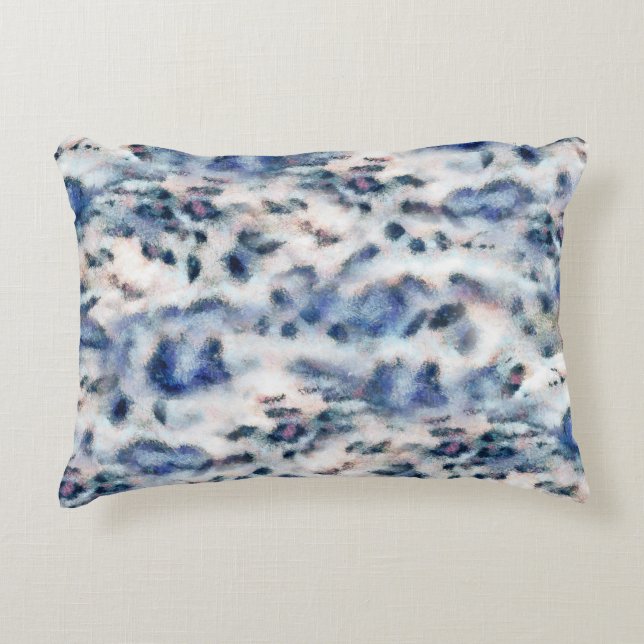 Almofada Decorativa Padrões da pele do Leopardo da neve (Frente)