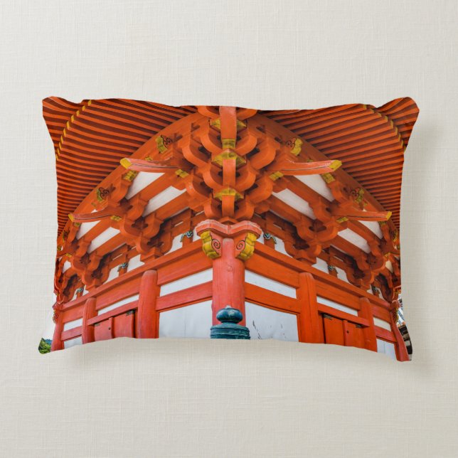 Almofada Decorativa Pagoda perspectiva ascendente, Miyajima (Verso)