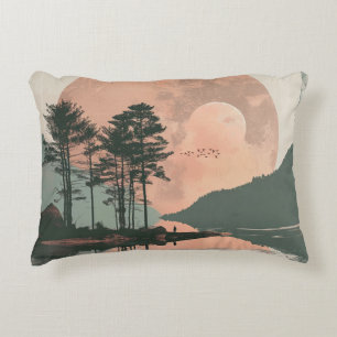 Almofada Decorativa Paisagem Boho Abstrato (1)