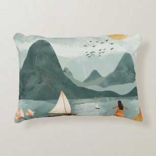 Almofada Decorativa Paisagem Boho Abstrato (11)