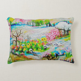 Almofada Decorativa Paisagem de Aquarela 2