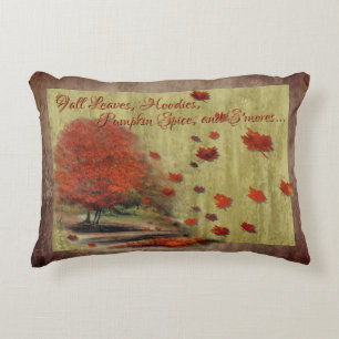 Almofada Decorativa Paisagem de Folhas em Queda