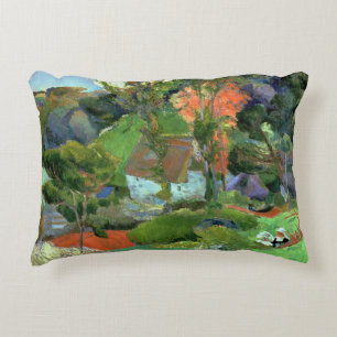 Almofada Decorativa Paisagem de Paul Gauguin em Pont Aven, 1888