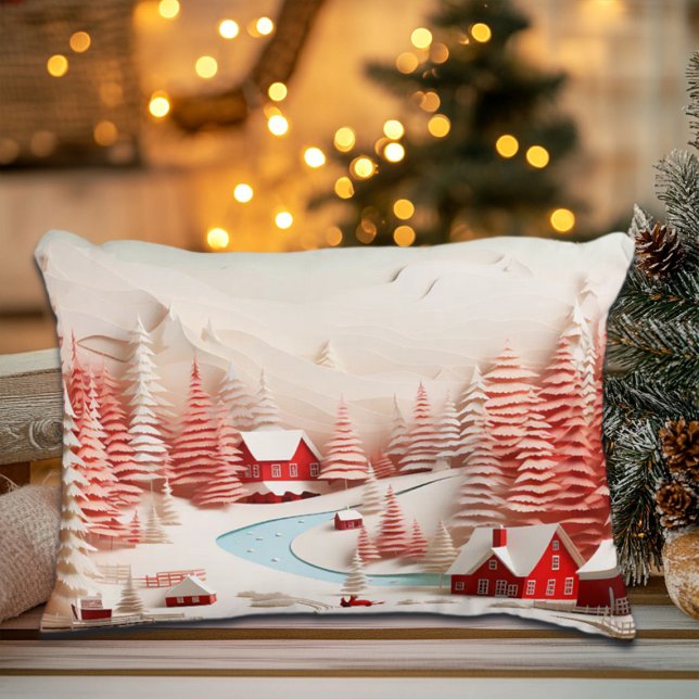 Almofada Decorativa Paisagem Escandinava 3D (Criador carregado)