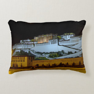 Almofada Decorativa Palácio Lhasa & Potala à noite, Tibete (Himalaia