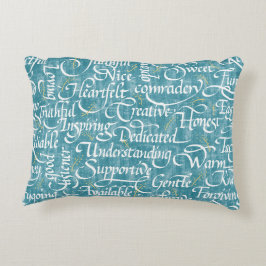 Almofada Decorativa Palavras da Amizade Calliografia Bestie