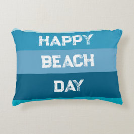 Almofada Decorativa Palavras de faixas azuis Modelo