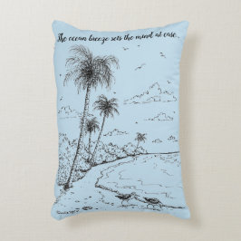 Almofada Decorativa Palm Trees e Sandpiper Beach Life