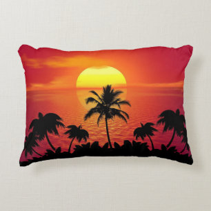 Almofada Decorativa Palmeiras solares Silhueta-16515