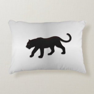 Almofada Decorativa Pantera Negra na Prata