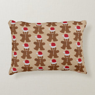 Almofada Decorativa Pão de Natal bonito Homem Cookies Kraft