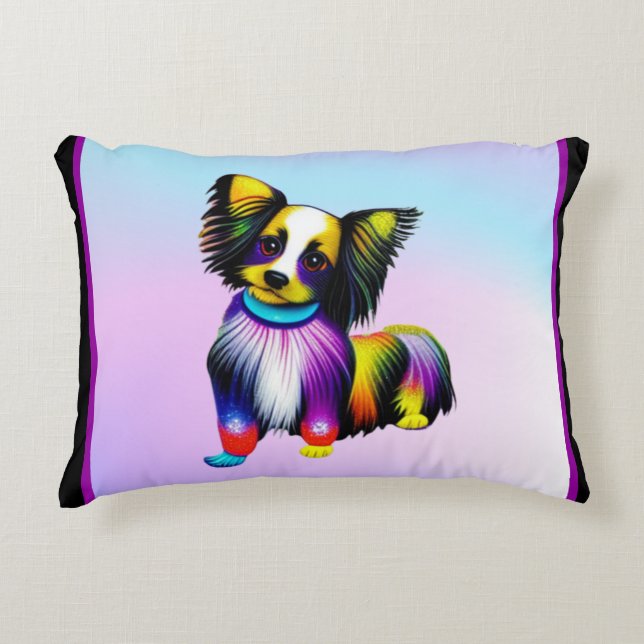 Almofada Decorativa Papillion Pop Art Pastel (Frente)