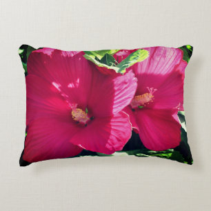 Almofada Decorativa Par do Flor Red Hibiscus Fechar