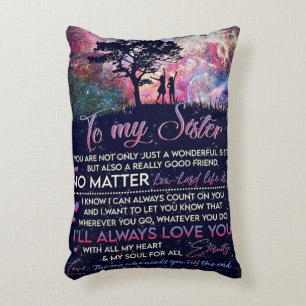 Almofada Decorativa Para Minha Irmã Dama, Presente De Aniversário Ir