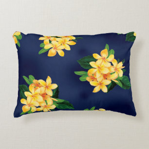 Almofada Decorativa Paraíso Tropical Plumeria Havaiana