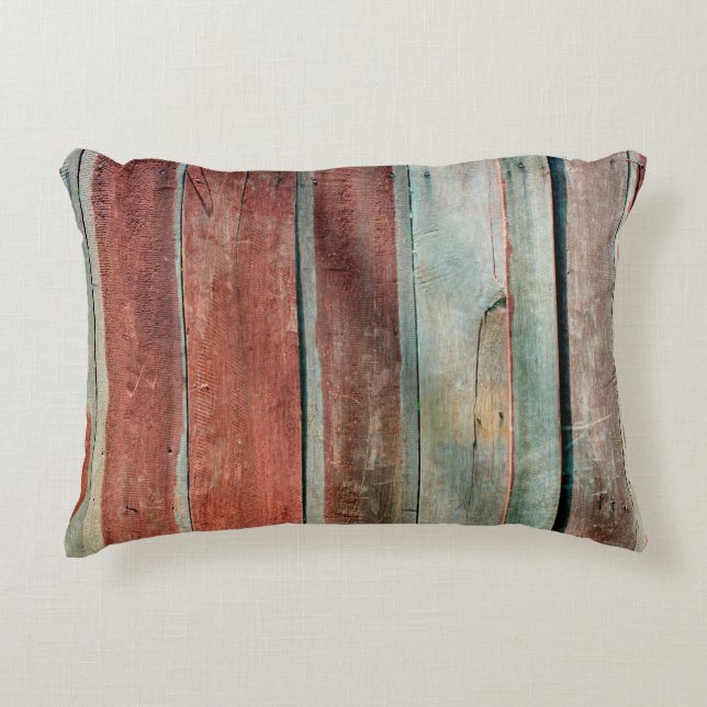 Almofada Decorativa parede de madeira em conserva — cor abstrato,envel (Frente)
