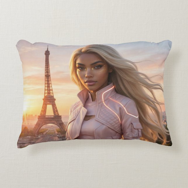 ALMOFADA DECORATIVA PARIS - FRANÇA (Frente)