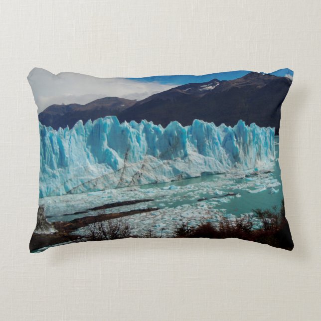 Almofada Decorativa Parte dianteira da geleira de Perito Moreno nos (Frente)