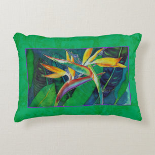 Almofada Decorativa Pássaro da Aquarela do Paraíso