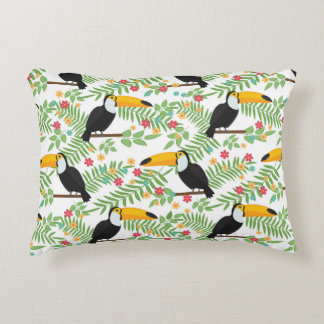 Almofada Decorativa Pássaro Tropical sem padrão. Toucan 