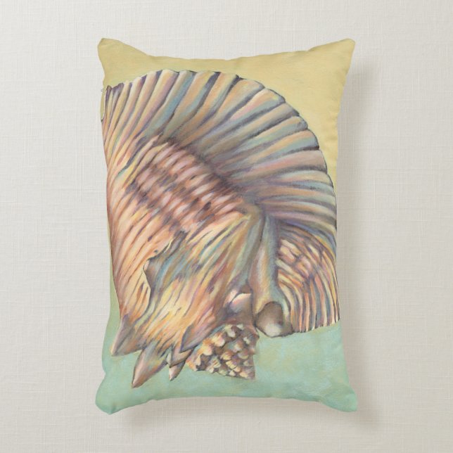 Almofada Decorativa Pastel Grande Shell de Conch (Frente(Vertical))
