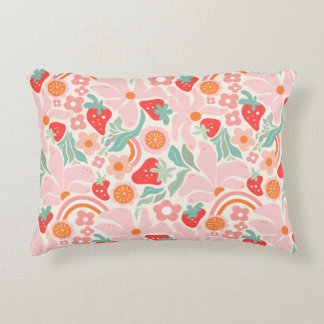 Almofada Decorativa Pastel retro strawberry