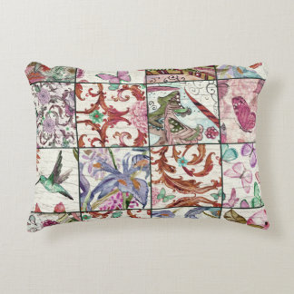 Almofada Decorativa Patchwork da Natureza: Chic Seamless Background