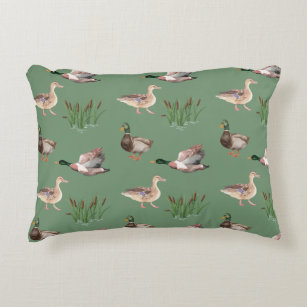 Almofada Decorativa Pato caçando Travesseiro decorativo Mallard