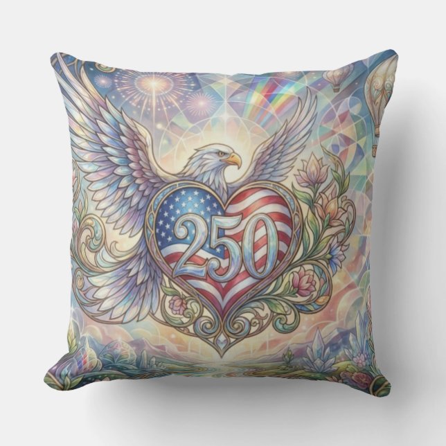 Almofada Decorativa Patriótica EUA 250 (Frente)