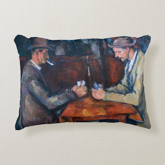 Almofada Decorativa Paul Cezanne - Os Jogadores De Cartão (Frente)