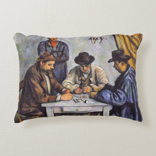 Almofada Decorativa Paul Cezanne - Os Jogadores De Cartão (Frente)