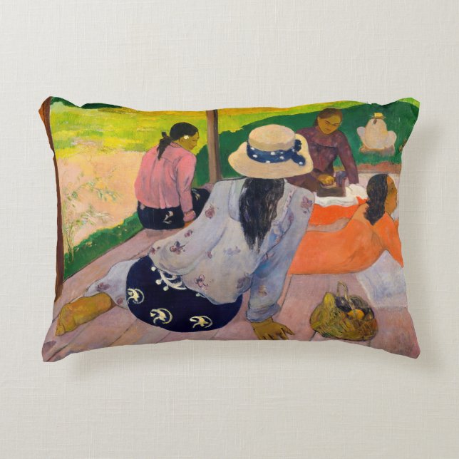 Almofada Decorativa Paul Gauguin - A Siesta (Frente)