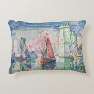 Almofada Decorativa Paul Signac - Entrada do Porto de La Rochelle