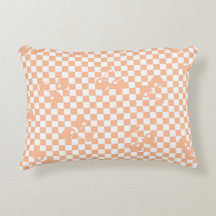 Peach Fuzz Cherry Gingham Patterno