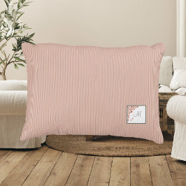 Almofada Decorativa Peach Stripe Terracotta Butterfly Script Monograma