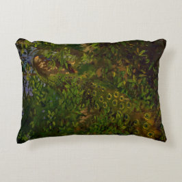 Almofada Decorativa Peacock in the Woods (por Abbott Henderson Thayer)