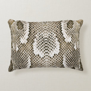 Almofada Decorativa Pele Python: Design de padrão animal