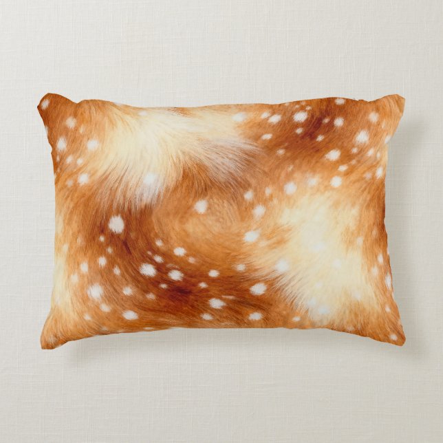 Almofada Decorativa Pelo Macio de Corça Floresta Aconchegante (Frente)
