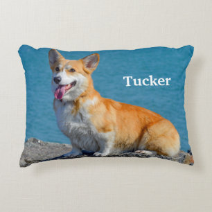 Almofada Decorativa Pembroke Vermelho e Branco Galês Corgi Cachorro