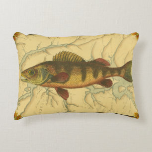 Almofada Decorativa Perch Amarelo no Mapa