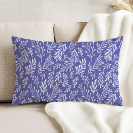Almofada Decorativa Periwinkle Whimsical Foliage Pattern