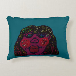Almofada Decorativa Personagem de Desenho Animado Afro-Americano